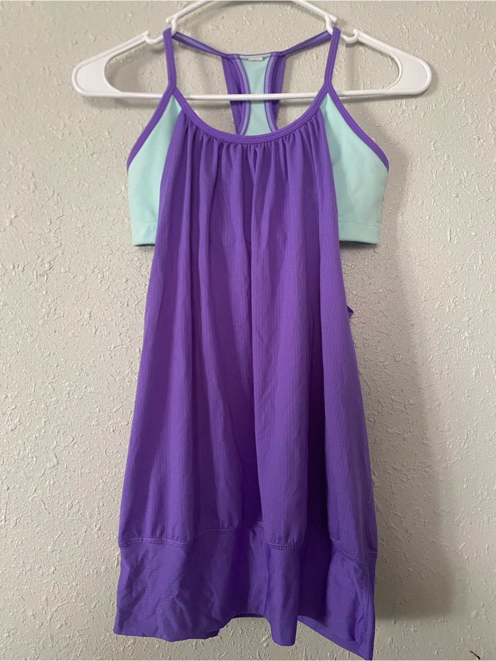 Purple and Mint Athletic Tank